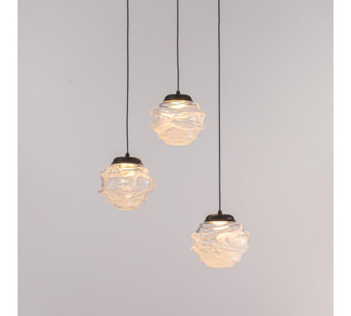Подвесной светильник Delight Collection MD25030003-3A matt black/clear Подвесной светильник Delight Collection MD25030003-3A matt black/clear