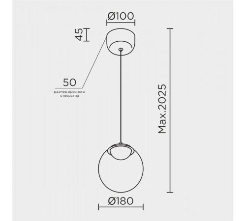 Подвесной светильник Modelux ML.2338.180 BK-BK