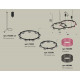 Комплект подвесного светильника Ambrella Light Techno Ring XR92091310 (A9209x2, C9242, C9238, N8486, N8484)