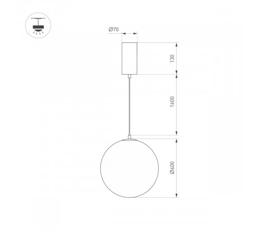 Подвесной светильник Arlight SP-SILKA-HANG-R400-12W Warm2700 (WH, 330 deg, 230V) (IP20, Натуральный шелк) 056880