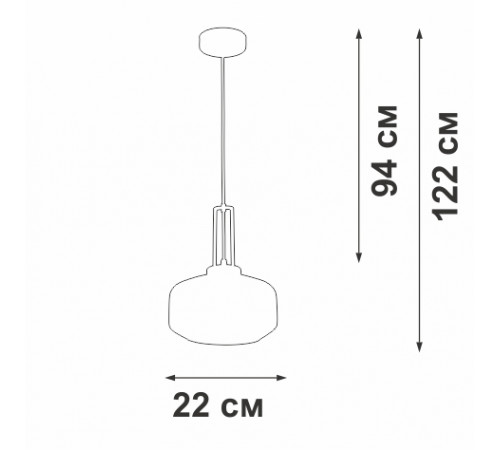 Подвесной светильник Vitaluce V2053-1/1S Подвесной светильник Vitaluce V2053-1/1S