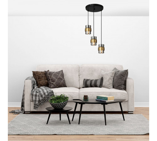 Подвесной светильник Escada Hurricane 1139/3S Black/Gold