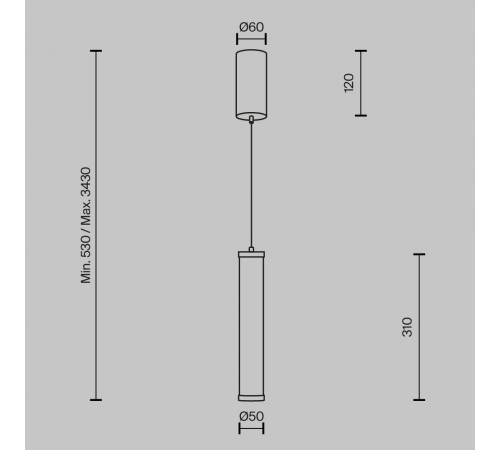 Подвесной светильник Maytoni Yora MOD464PL-L8BSK