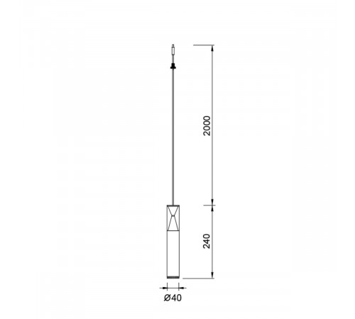 Подвесной модульный светильник без основания Mantra Spark 9323