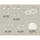 Комплект подвесного светильника Ambrella Light Techno Ring XR92211006 (A9221, A9226, C9236, C9231,N8399)