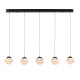 Подвесной светильник Delight Collection MD25030003-5B matt black/clear