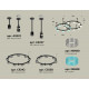Комплект подвесного светильника Ambrella Light Techno Ring XR92221210 (A9222, A9227, C9238, C9232, N8480, N8488)