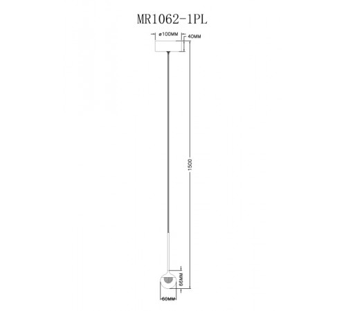 Подвесной светильник Myfar Kollins MR1062-1PL Подвесной светильник Myfar Kollins MR1062-1PL