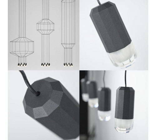 Подвесной светильник ImperiumLoft Via Wireflow Polyhedral 144326-22 Подвесной светильник ImperiumLoft Via Wireflow Polyhedral 144326-22