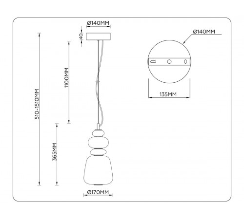 Подвесной светильник Ambrella Light High Light Ceramo Modern LH53162