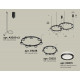 Комплект подвесного светильника Ambrella Light Techno Ring XR92091003 (A9209x2, C9238, C9232, N8415)