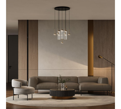 Подвесной светильник Eurosvet Quarzo 301102 LED латунь a071892