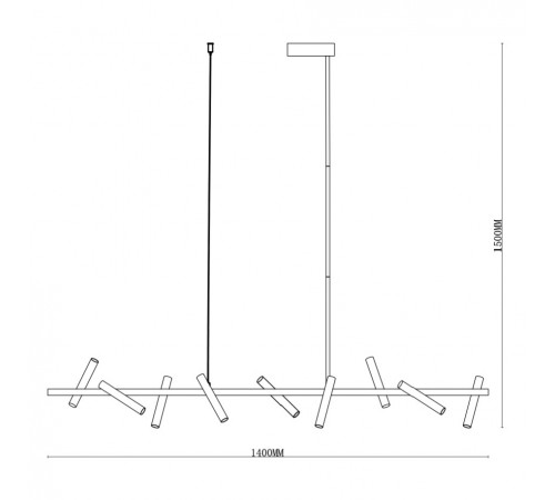 Подвесной светильник iLedex Telescope 2688-140 BR
