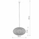 Подвесной светильник Nowodvorski Rattan M Wood 11154