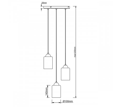 Подвесной светильник Escada 10179/3S Подвесной светильник Escada 10179/3S