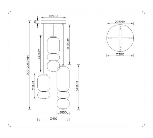 Подвесной светильник Ambrella Light High Light Modern LH11036