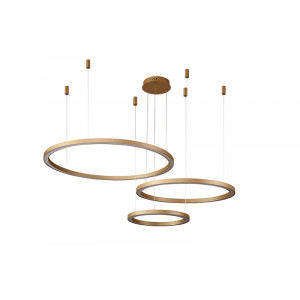 Подвесной светодиодный светильник Crystal Lux FORTUNA SP158W LED D400+600+800 GOLD