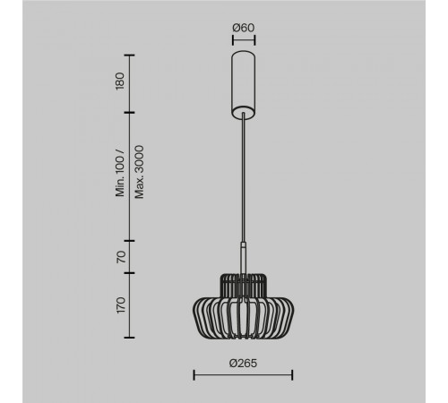 Подвесной светильник Maytoni Namiki MOD465PL-L12BK2
