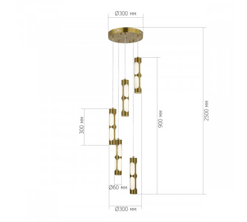 Подвесной светильник ST Luce Dallamos SL6237.303.05 Подвесной светильник ST Luce Dallamos SL6237.303.05