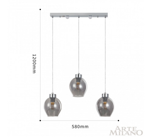 Подвесной светильник Arte Milano Neapolis 273307/3L Ni