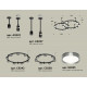 Комплект подвесного светильника Ambrella Light Techno Ring XR92221160 (A9222, A9227, C9242, C9238, N8133)