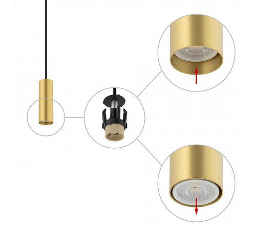 Подвесной светильник Nowodvorski Fourty S Brass/Black 10766 Подвесной светильник Nowodvorski Fourty S Brass/Black 10766