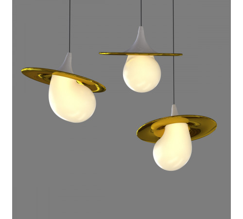 Подвесной светильник Delight Collection 10238P/1 gold/white Подвесной светильник Delight Collection 10238P/1 gold/white