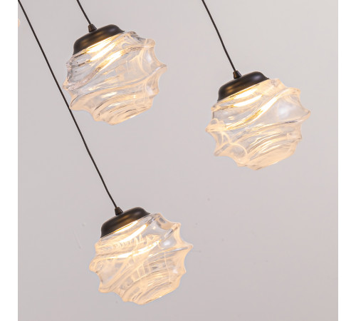 Подвесной светильник Delight Collection MD25030003-3A matt black/clear Подвесной светильник Delight Collection MD25030003-3A matt black/clear