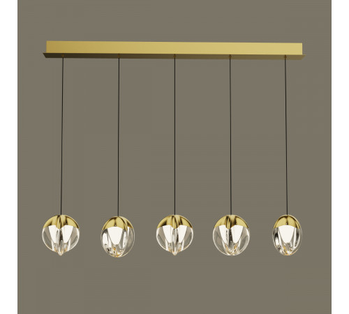 Подвесной светильник Delight Collection MD24001033-5B gold/clear Подвесной светильник Delight Collection MD24001033-5B gold/clear