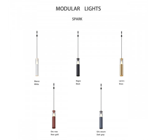 Подвесной модульный светильник без основания Mantra Spark 9324