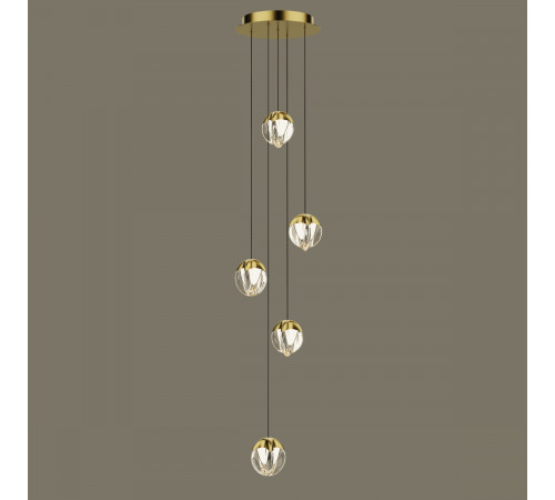 Подвесной светильник Delight Collection MD24001033-5A gold/clear Подвесной светильник Delight Collection MD24001033-5A gold/clear