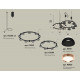 Комплект подвесного светильника Ambrella Light Techno Ring XR92091100 (A9209x2, C9238, C9242, N8141, N8126)