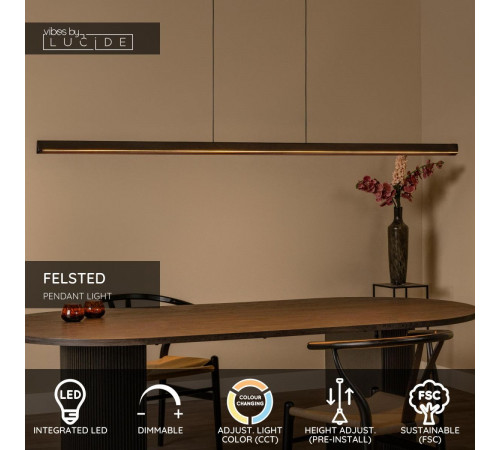 Подвесной светильник Lucide Felsted 01403/28/70