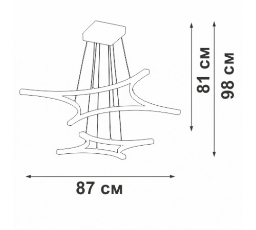 Подвесной светильник Vitaluce V2511DT-0/4+4S Подвесной светильник Vitaluce V2511DT-0/4+4S