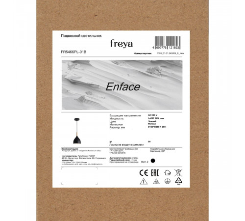 Подвесной светильник Freya Enface FR5466PL-01B