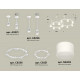 Комплект подвесного светильника Ambrella Light Techno Ring XR92211002 (A9221, A9226, C9236, C9231, N8402)