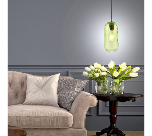 Подвесной светильник Escada Rise 10177/1S Black/Green