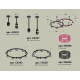 Комплект подвесного светильника Ambrella Light Techno Ring XR92221200 (A9222, A9227, C9238, C9232, N8486, N8484)
