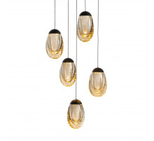 Подвесной светильник Delight Collection MD25090022-5A matt black/champagne