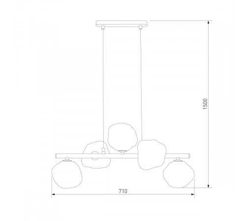 Подвесной светильник TK Lighting 11111 Lava Sabia a071862