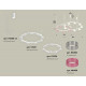 Комплект подвесного светильника Ambrella Light Techno Ring XR92081310 (A9208x2, C9241, C9236, N8480, N8486)