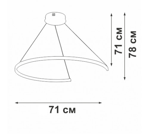 Подвесной светильник Vitaluce V2510DT-0/1S Подвесной светильник Vitaluce V2510DT-0/1S