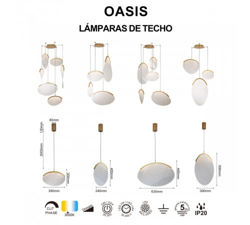 Подвесной светильник Mantra Oasis 9650