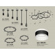 Комплект подвесного светильника Ambrella Light Techno Ring XR92222220 (A9222, A9227, C9233, C9242, C9238, C9232, N8445)