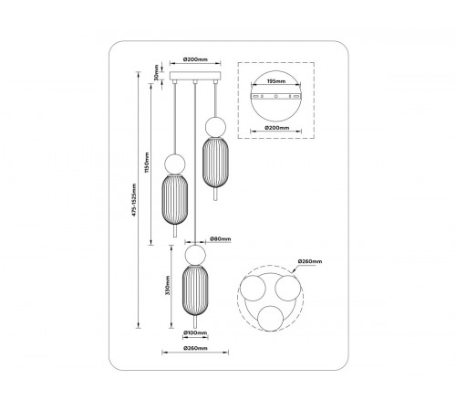 Подвесной светильник Ambrella Light High Light Ceramo Modern LH53102 Подвесной светильник Ambrella Light High Light Ceramo Modern LH53102