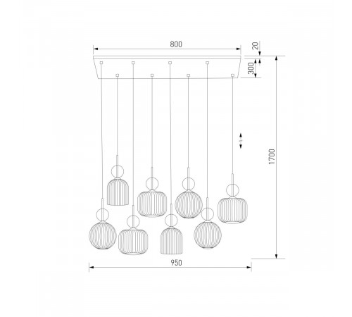 Подвесной светильник TK Lighting 11045 Sophia Cognac a071827