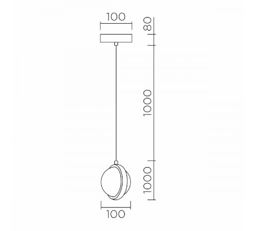 Подвесной светильник LED4U L7109-1 GD Подвесной светильник LED4U L7109-1 GD