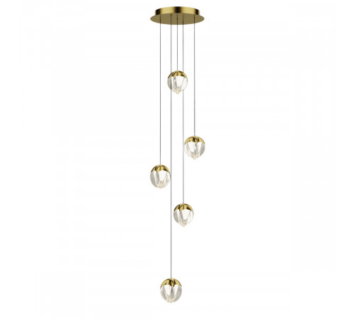 Подвесной светильник Delight Collection MD24001033-5A gold/clear Подвесной светильник Delight Collection MD24001033-5A gold/clear