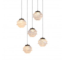 Подвесной светильник Delight Collection MD25030003-5A matt black/clear