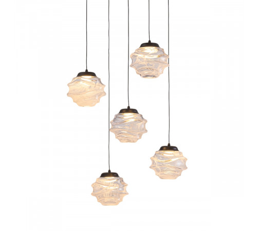 Подвесной светильник Delight Collection MD25030003-5A matt black/clear Подвесной светильник Delight Collection MD25030003-5A matt black/clear